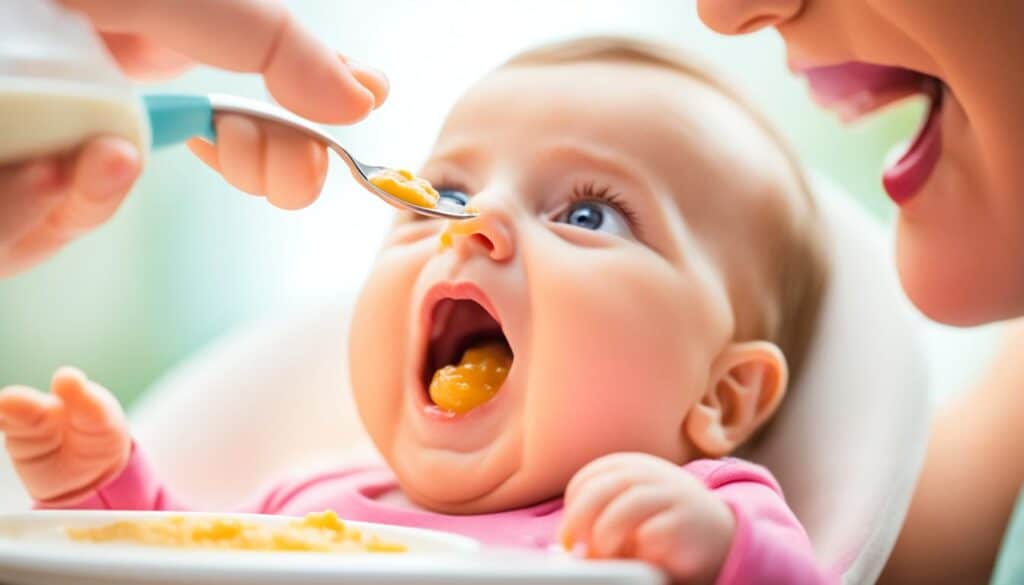 Beikosteinführung im Zusammenhang mit der Babyernährung