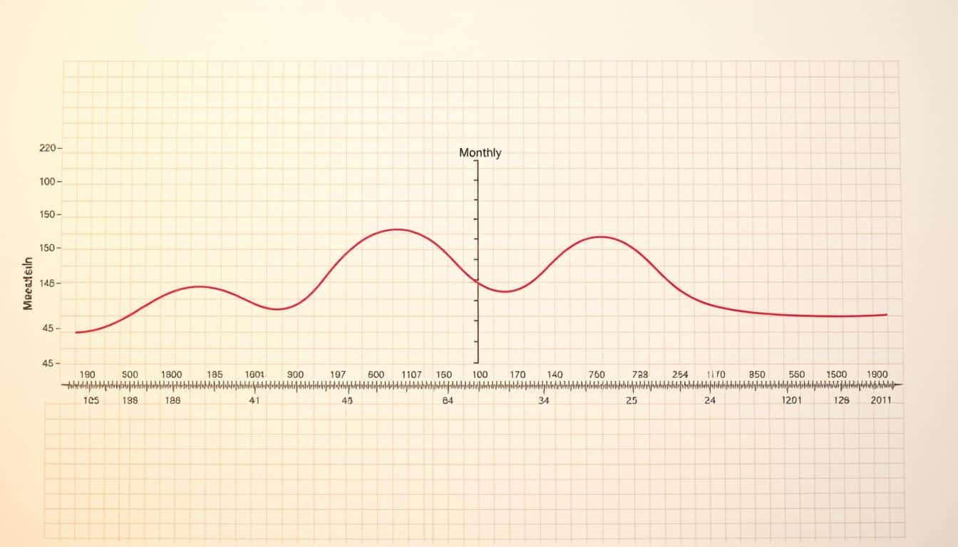 Normale Temperaturkurve Zykluskurve